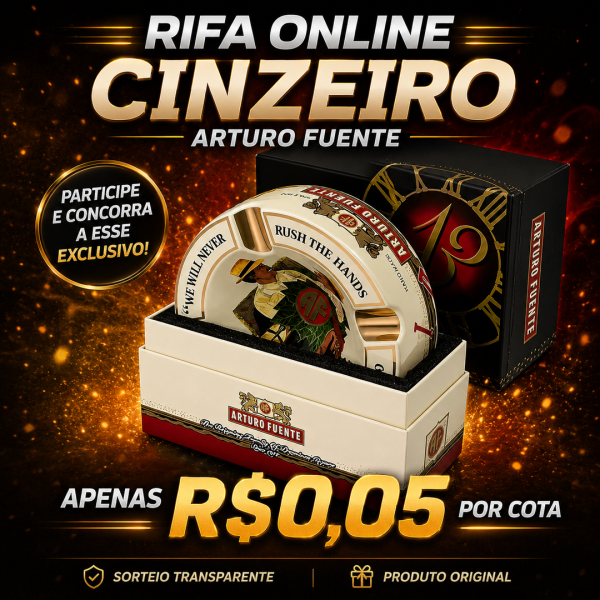 Arturo Fuente Cinzeiro de charuto Hands Of Time